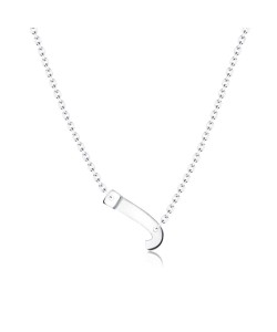 Alphabet Silver Necklace j SPE-5576